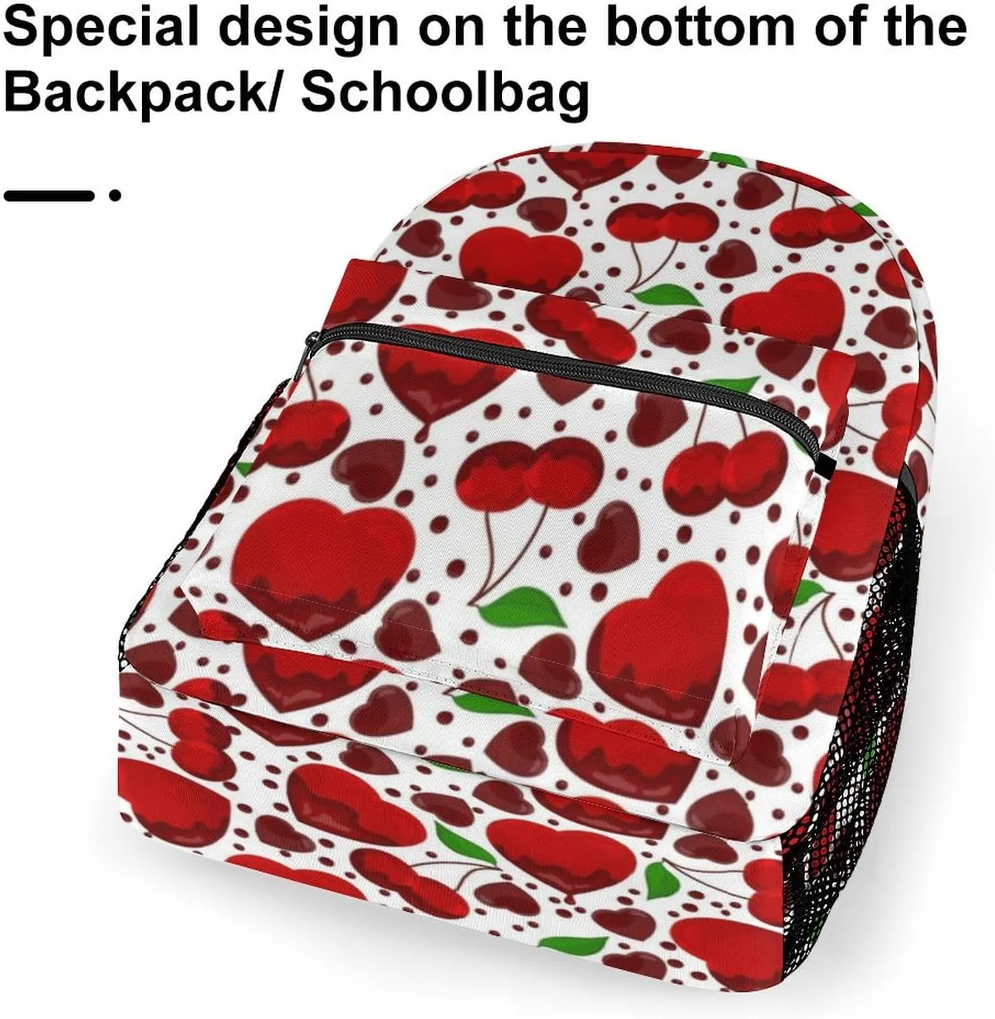 17 Inch Backpack Pattern Of The Cherry Laptop Backpack Shoulder Bag School Bookbag Casual Daypack