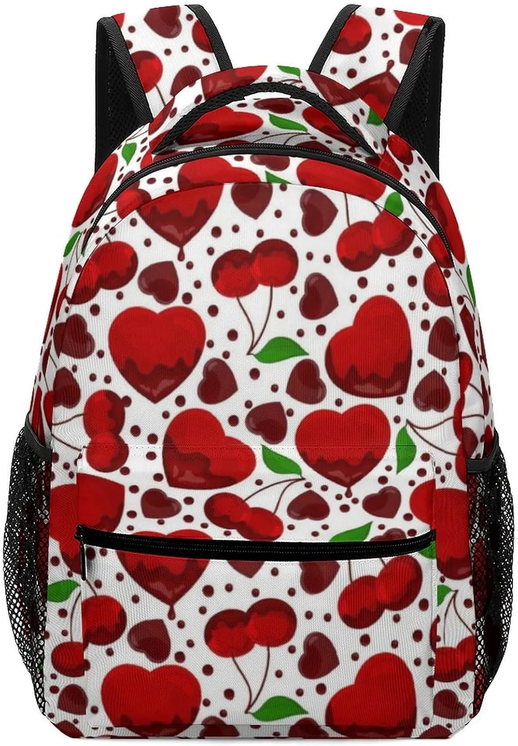 17 Inch Backpack Pattern Of The Cherry Laptop Backpack Shoulder Bag School Bookbag Casual Daypack