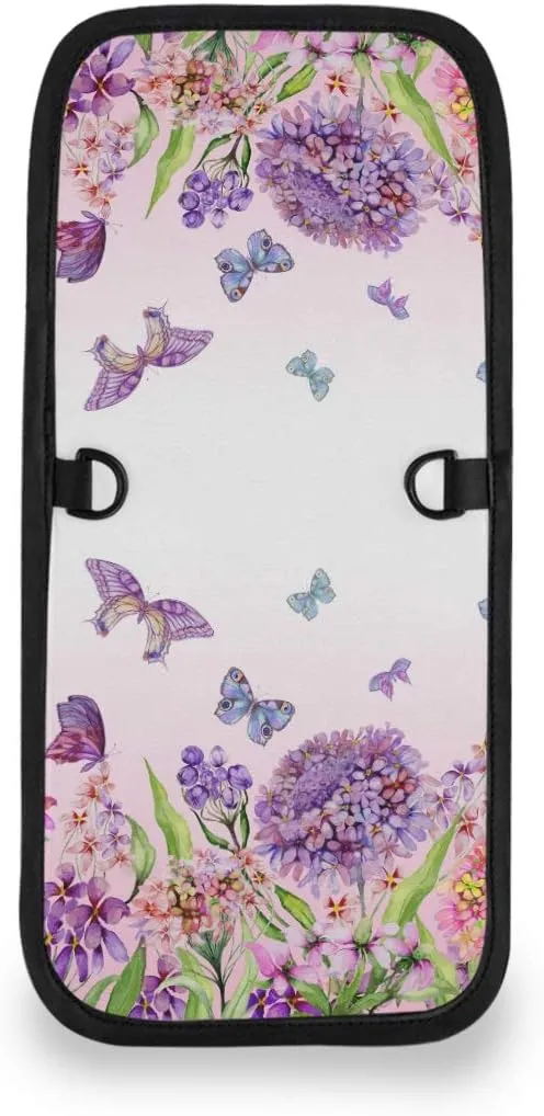 ALAZA Colorful Butterfly Floral Small Crossbody Wallet Purse Hydrangea Flower Cell Phone Bag Rfid Passport Holder with Credit Card Slots