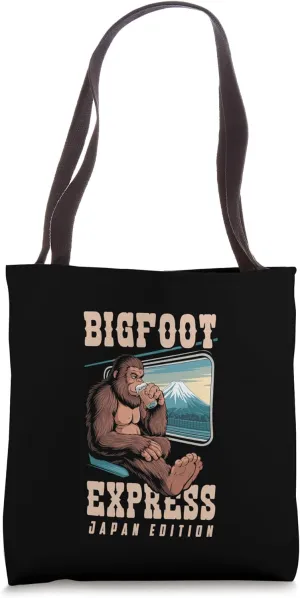 Bigfoot Japan Bullet Train Bigfoot Express Shinkansen Japan Tote Bag