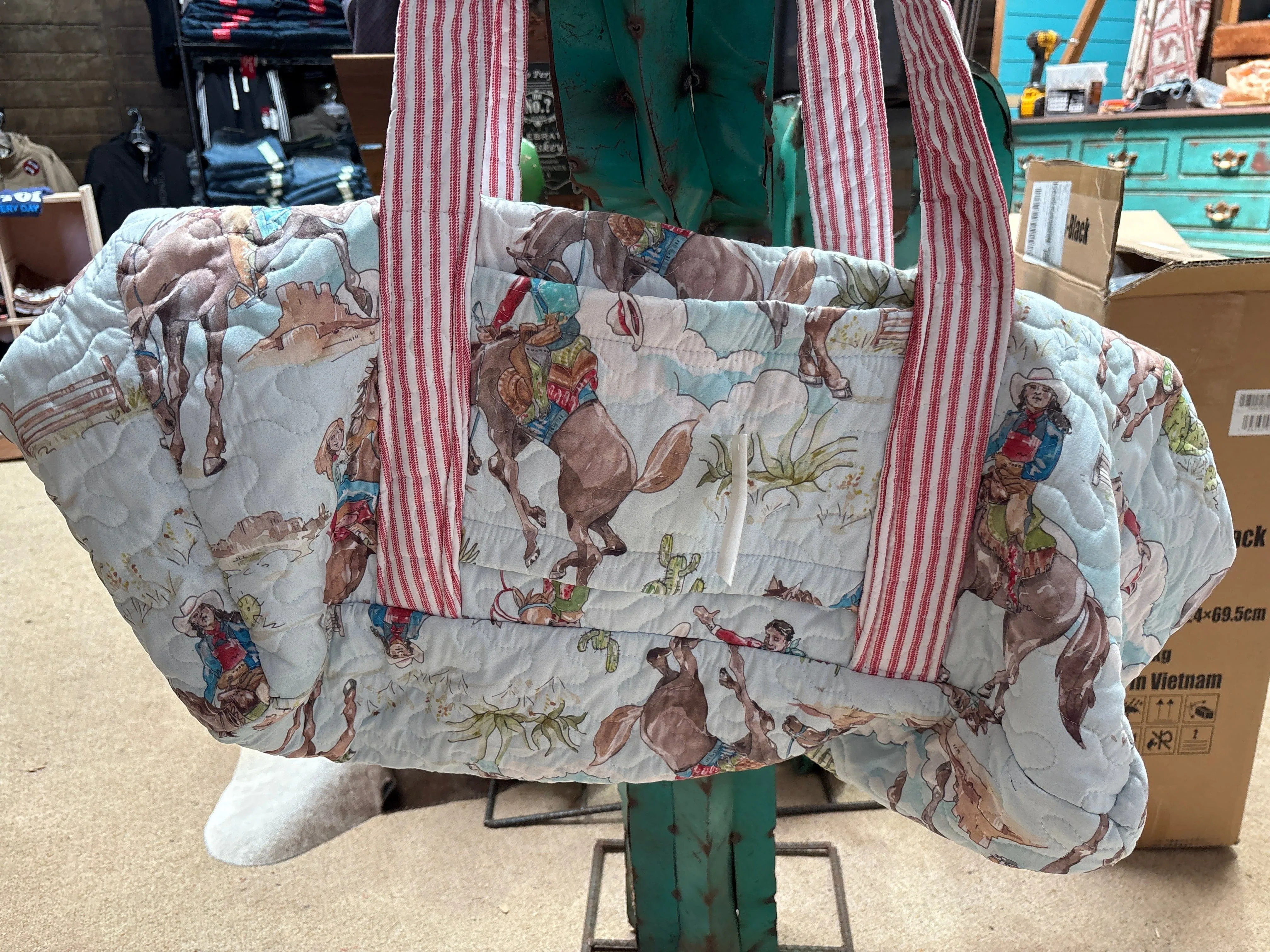 Birdie Multi Chambray Quilted Duffle Bag