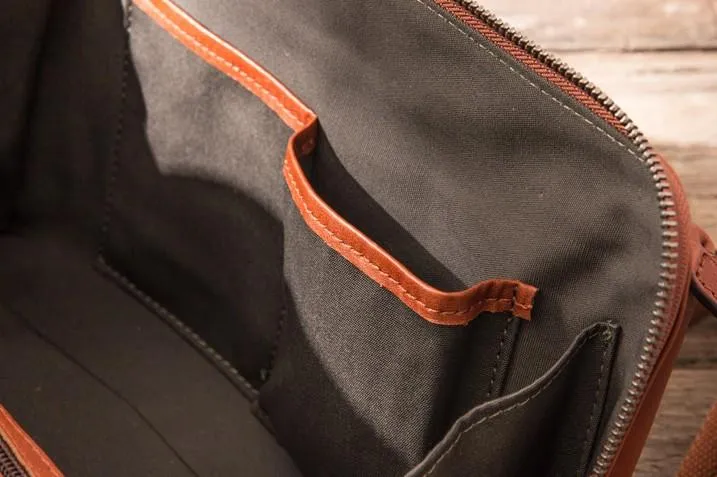 Black Brown Cool Leather Mens Shoulder Bags Messenger Bags for Men