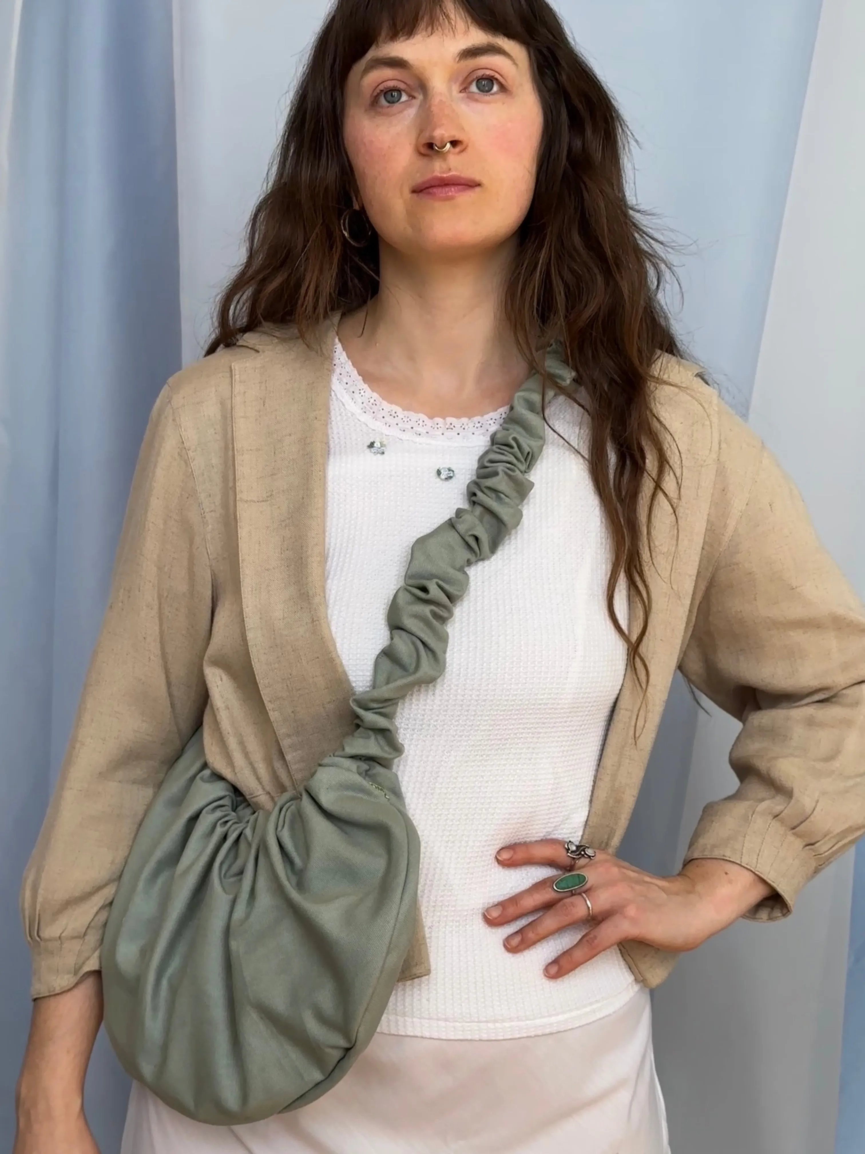 Canvas Crossbody Bounce Bag