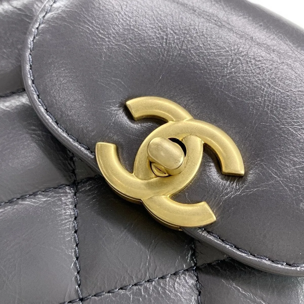 Chanel Mini Shopping Kelly Grey Bag
