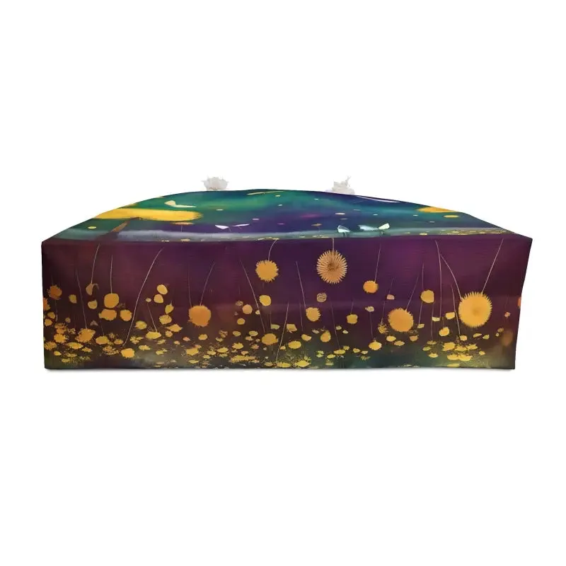 Chic Dazzling Dandelions Polyester Weekender Bag