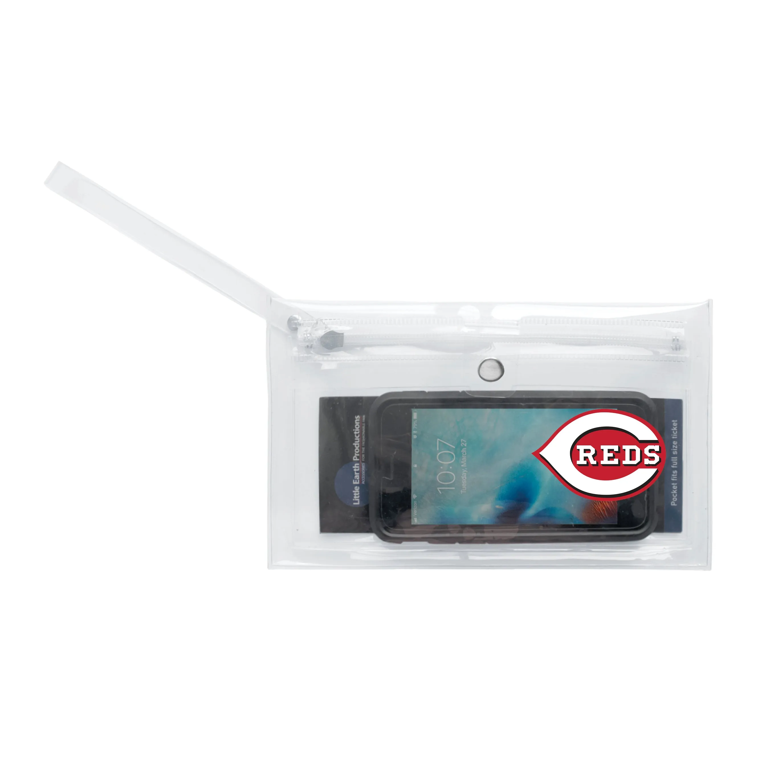 Cincinnati Reds Clear Ticket Wristlet