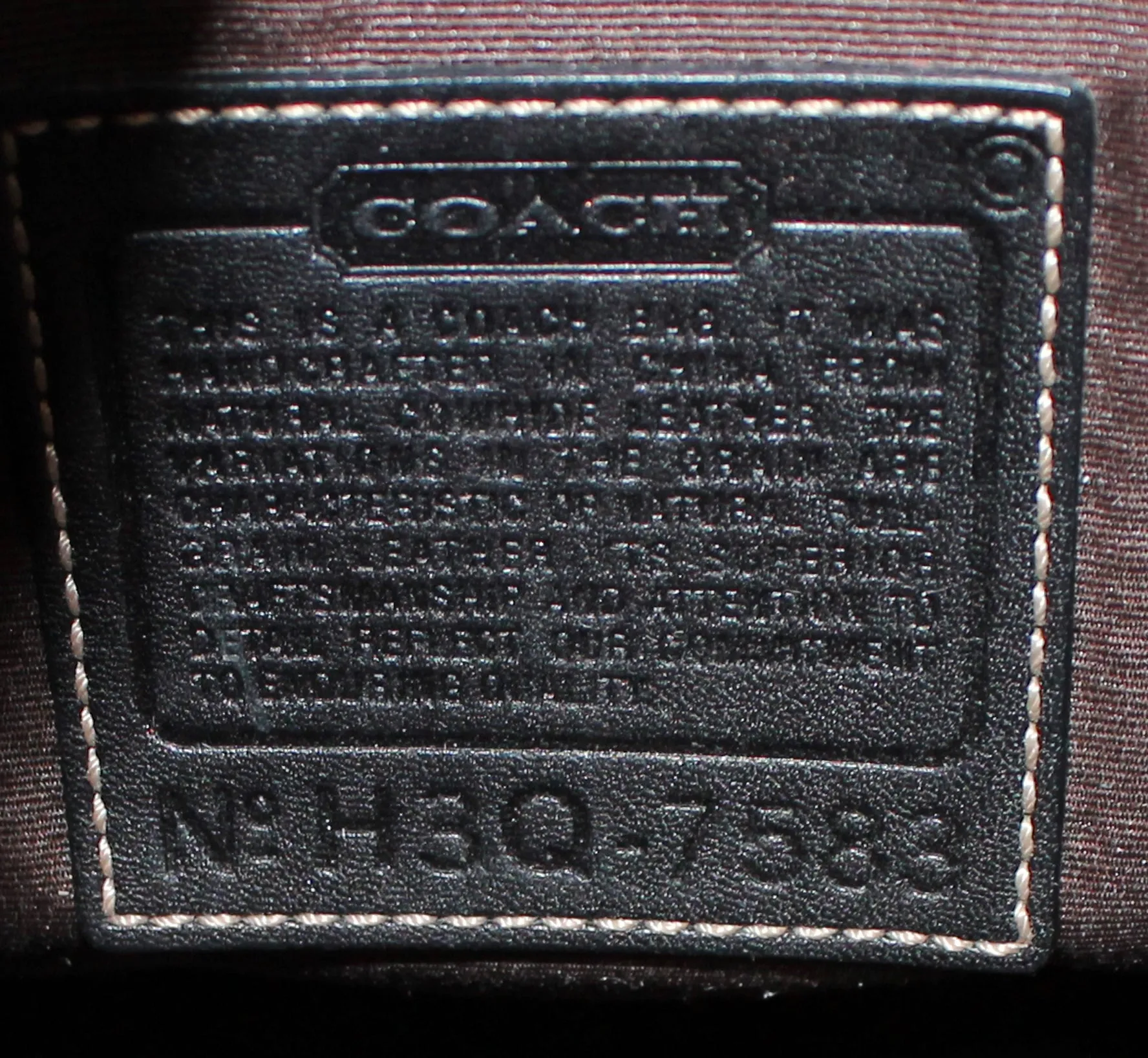 Coach Purse: 7583 Brown Hampton Leather Shoulder Bag