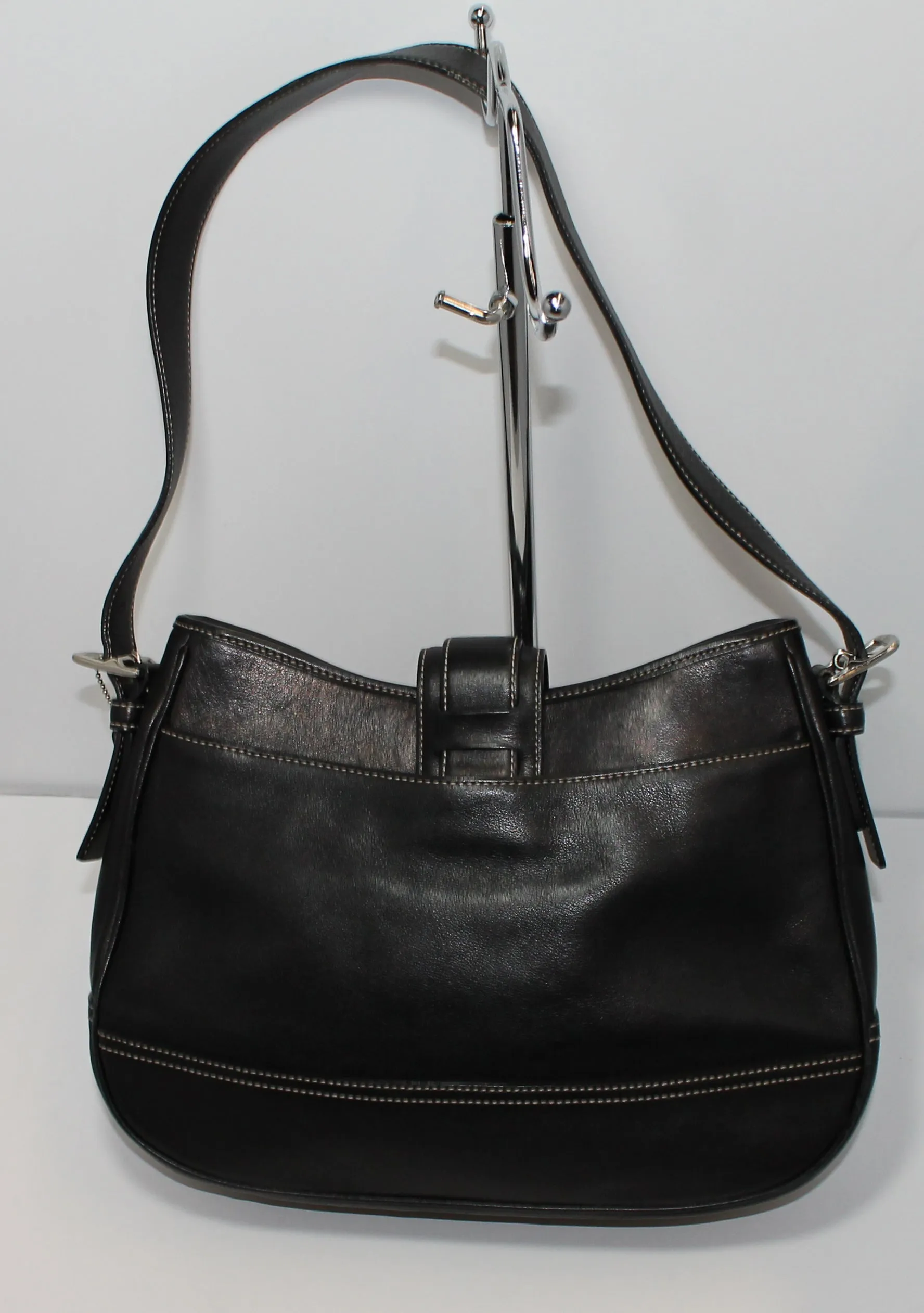Coach Purse: 7583 Brown Hampton Leather Shoulder Bag