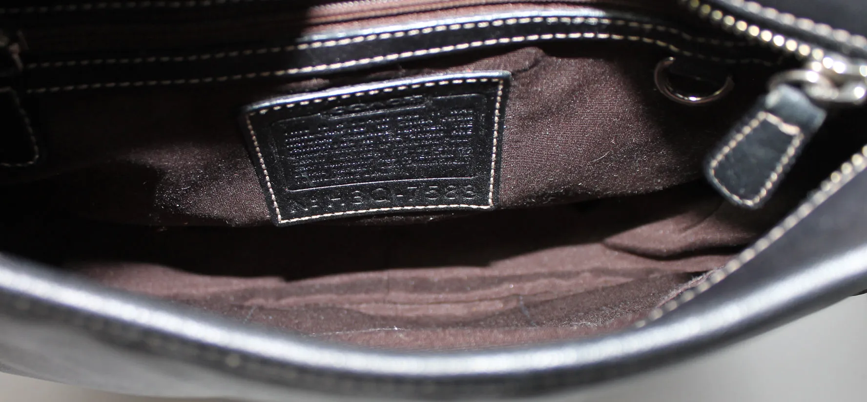 Coach Purse: 7583 Brown Hampton Leather Shoulder Bag