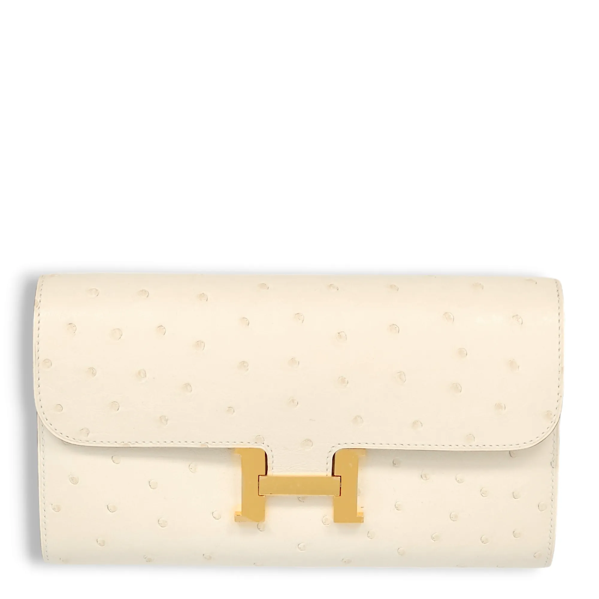 Constance To Go Nata Crossbody Bag in Ostrich, Gold hardware