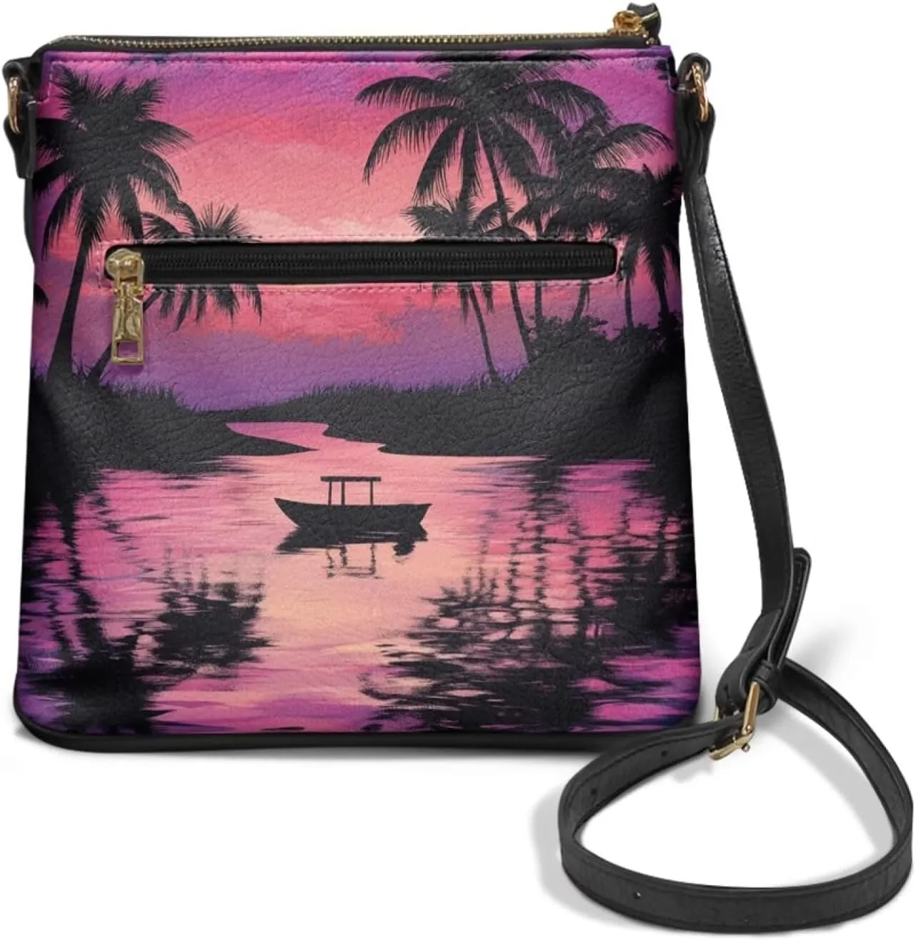 Crossbody Bag for Women with Adjustable Straps Tote Shoulder Bag Fashion PU Leather Satchel Purse Hobo Handbags
