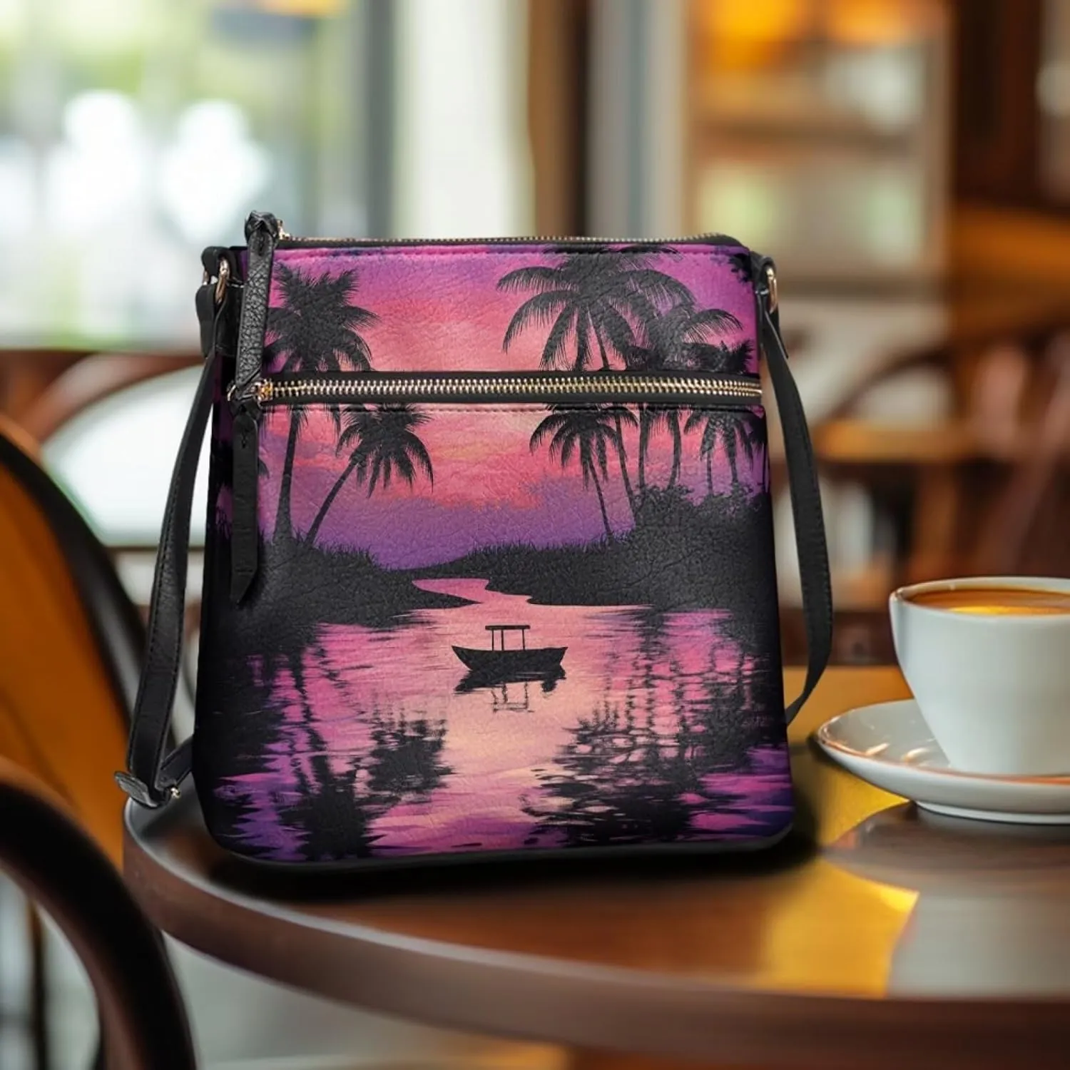 Crossbody Bag for Women with Adjustable Straps Tote Shoulder Bag Fashion PU Leather Satchel Purse Hobo Handbags