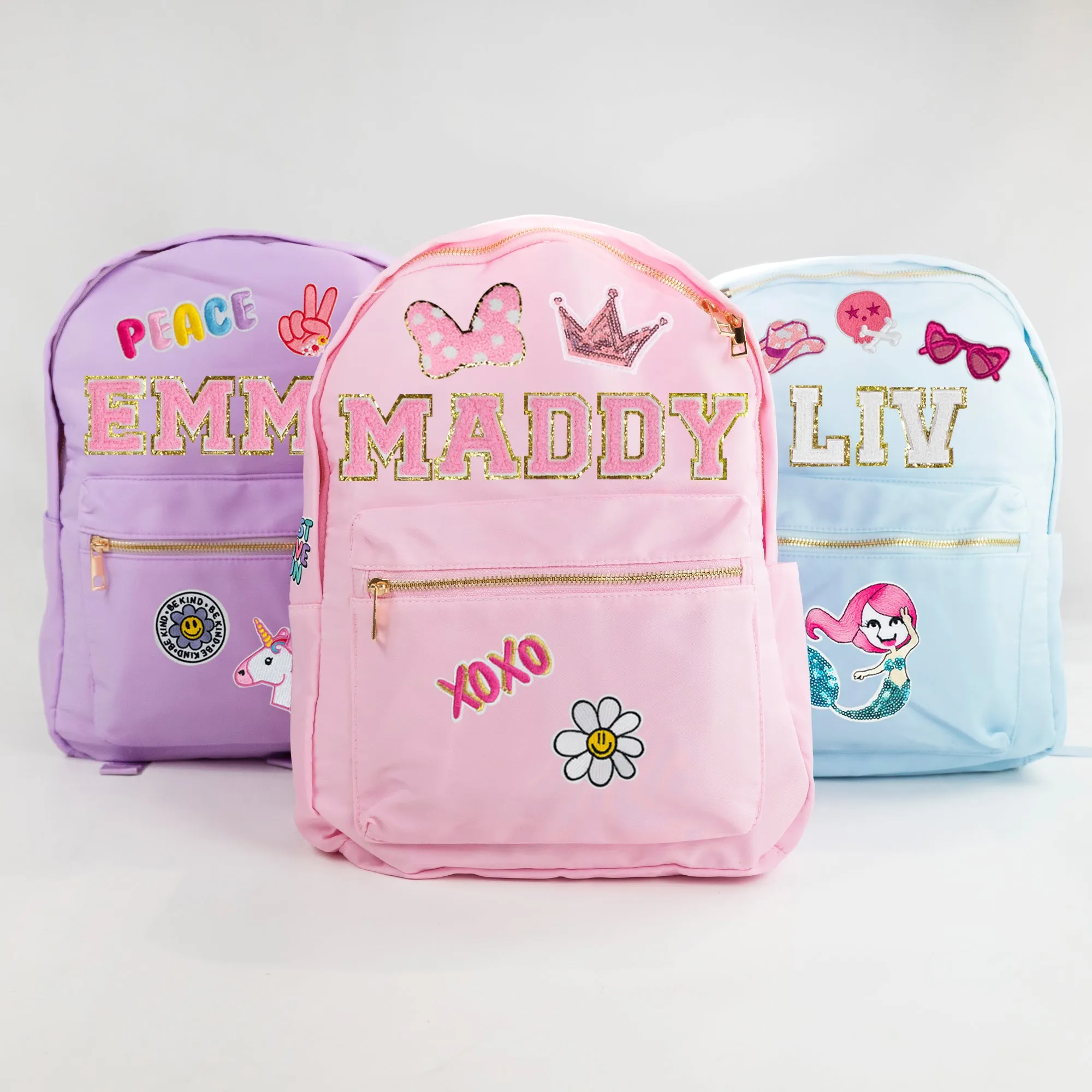 Customized Patched Backpacks for Kids