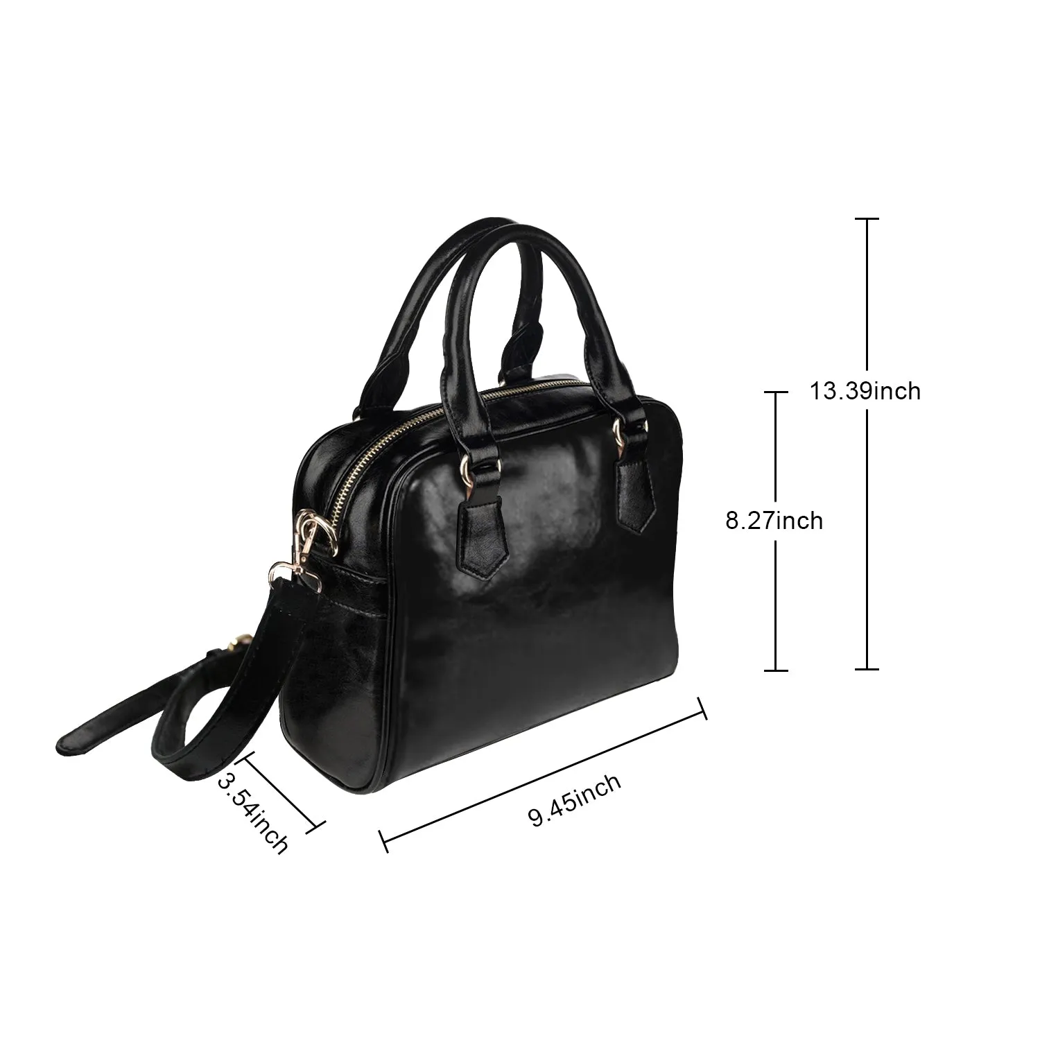 Cute Cat Purse, Animal Kitten Black Blue Colorful Print Small Shoulder Bag High Grade PU Leather Women Designer Handbag