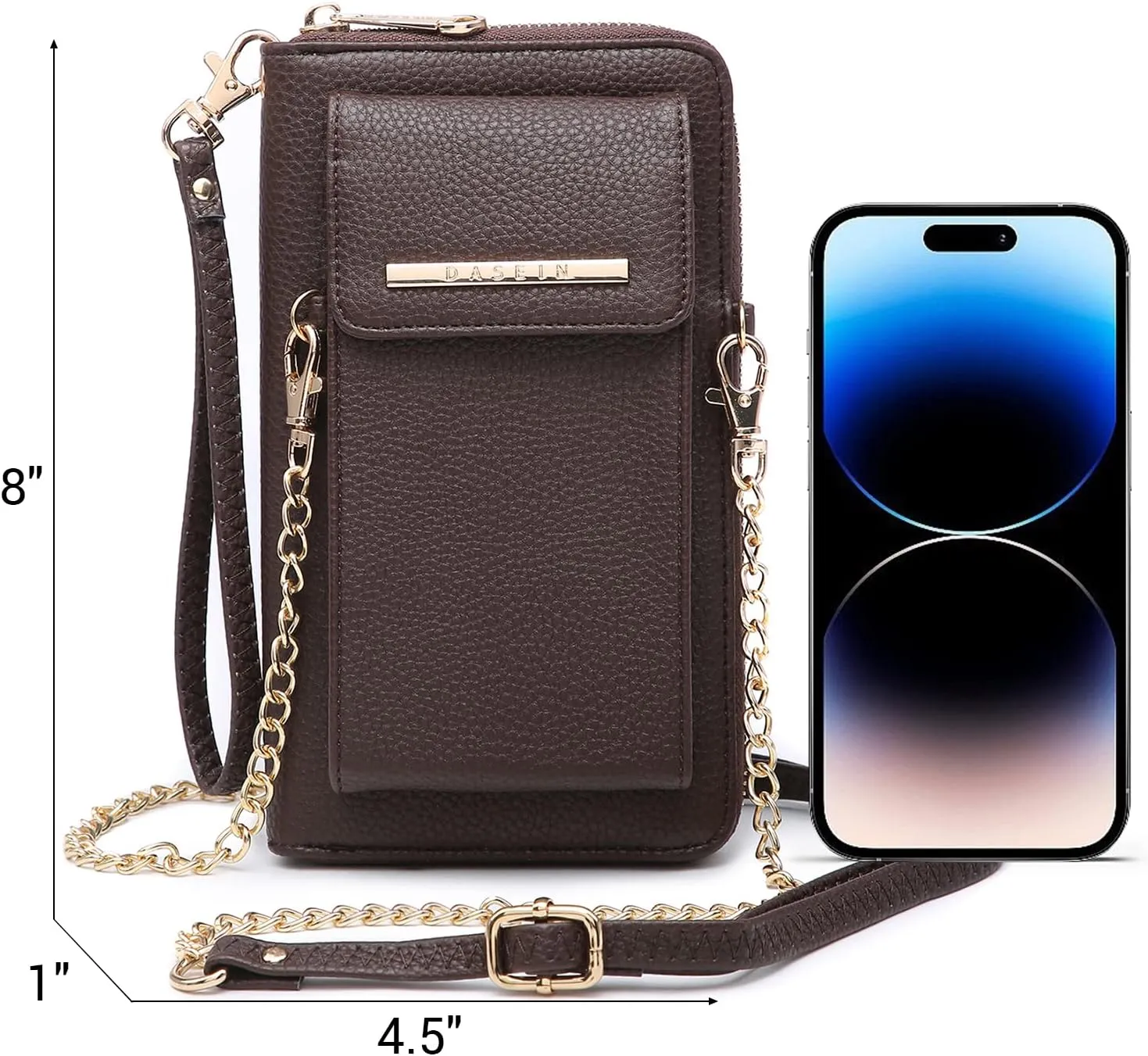 Dasein Crossbody Bag Phone Purse Handbag for Women Shoulder Bag Credit Card Wristlet Wallet with Multi Pockets