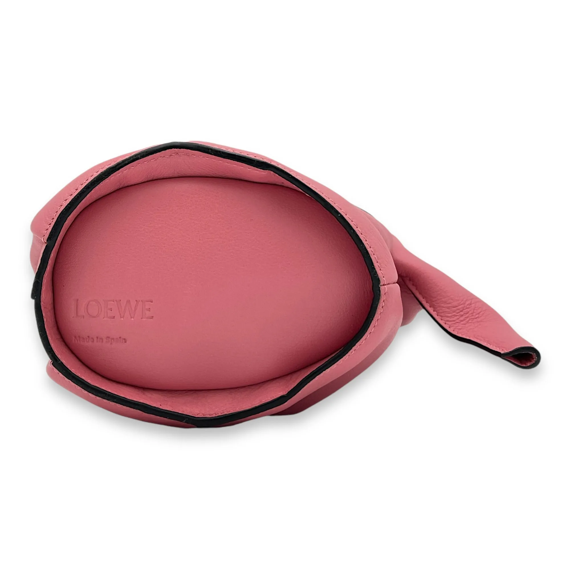 Elephant Crossbody Bag Pink in Calfskin, Silver hardware