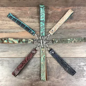 Embossed Wristlet Keychain - Mystery
