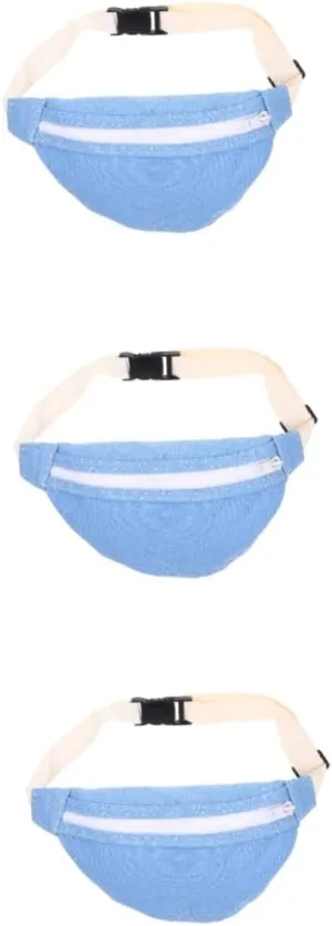 GALPADA 3pcs Multi-purpose Boy Girl Waist Bag for Boys and Girls Cross-body Canvas Pouch for Outdoor Activities Hiking and Travel Stylish Storage for and Essentials