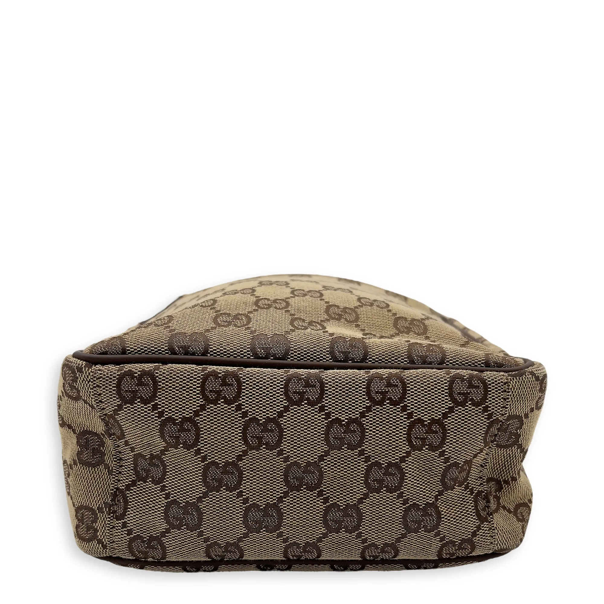 GG Crossbody Bag Brown in Canvas, Gold hardware