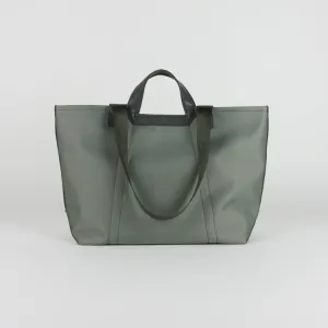 Green Womens Nylon Handbag Totes Green Womens Nylon Leather Shoulder Tote Purse for Ladies