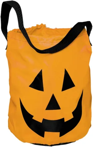 Jack-O-Lantern Fabric Tote, 12" x 10" , 1 Pc
