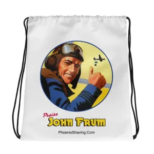John Frum Drawstring bag
