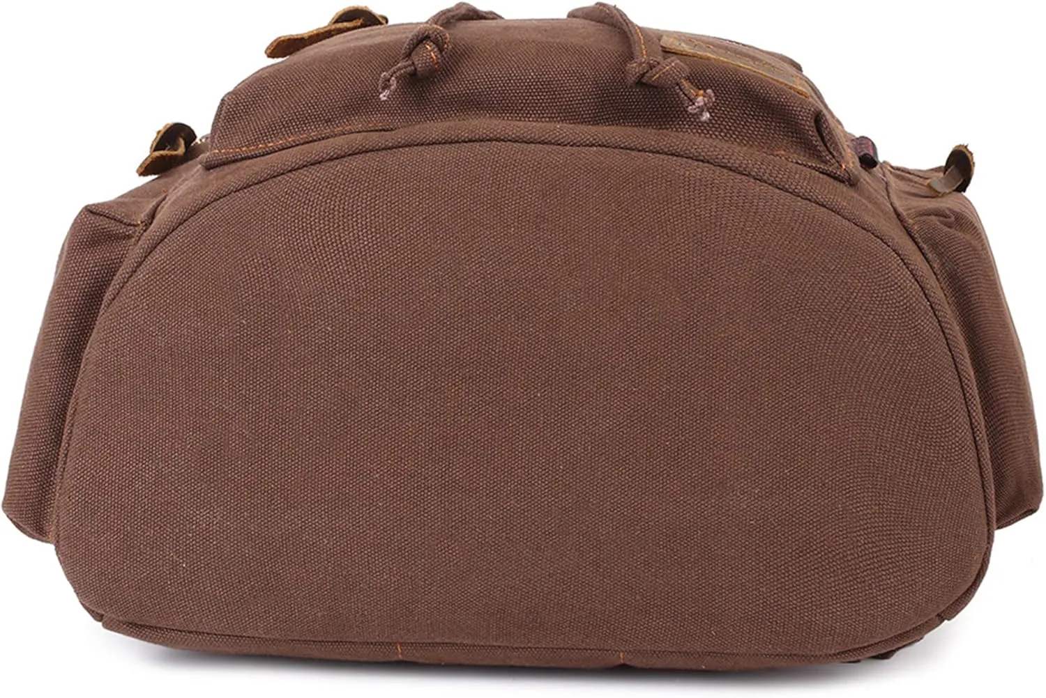 KAUKKO Vintage Casual Canvas and Leather Rucksack Backpack