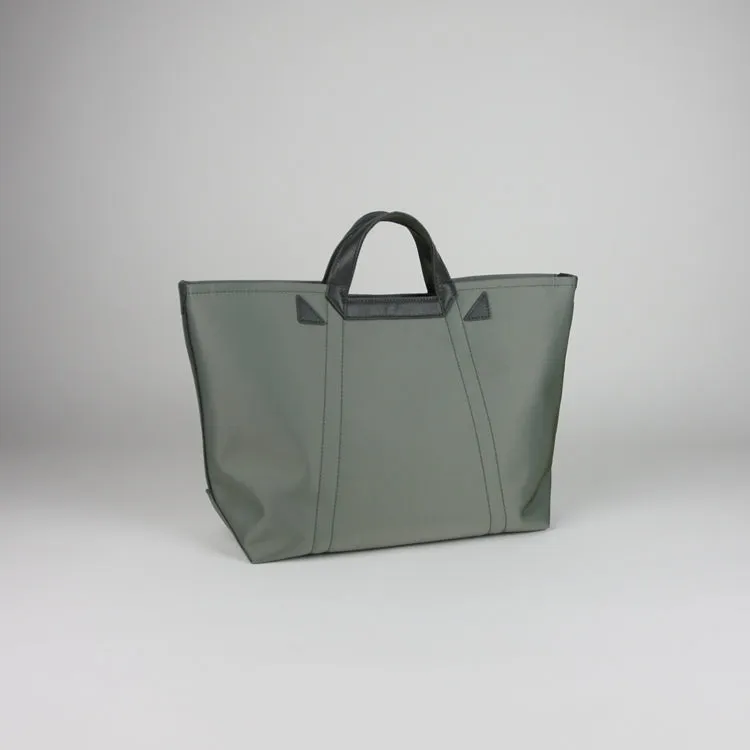 Khaki Womens Nylon Handbag Totes Khaki Womens Nylon Leather Shoulder Tote Purse for Ladies