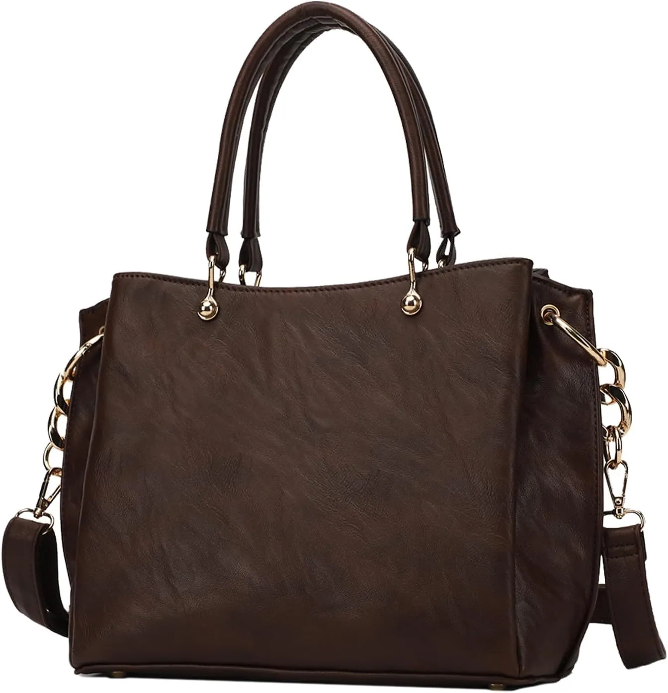 KL928 Women Designer Handbag and Purse, PU Leather Top Handle Satchel Shoulder Bag Tote Bag for Ladies