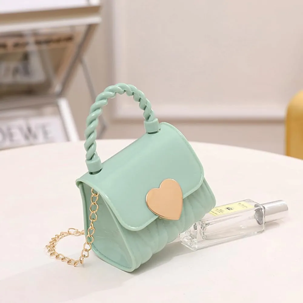 Little Girl Mini PVC Shoulder Bag, Jelly Bag Ladies Handbag Toddlers Girls' Kids Purse Crossbody Purse for Kids