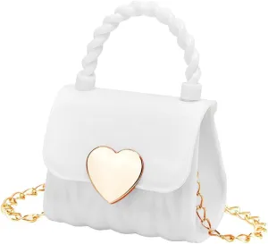Little Girl Mini PVC Shoulder Bag, Jelly Bag Ladies Handbag Toddlers Girls' Kids Purse Crossbody Purse for Kids