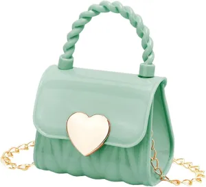 Little Girl Mini PVC Shoulder Bag, Jelly Bag Ladies Handbag Toddlers Girls' Kids Purse Crossbody Purse for Kids