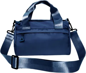 Mini Gym Bag Sport Bag Adjustable Small Duffle Bag Detachable Strap Gym Tote for Women Men Portable Fitness Shoulder Bag for Sports Travel (Dark Blue)