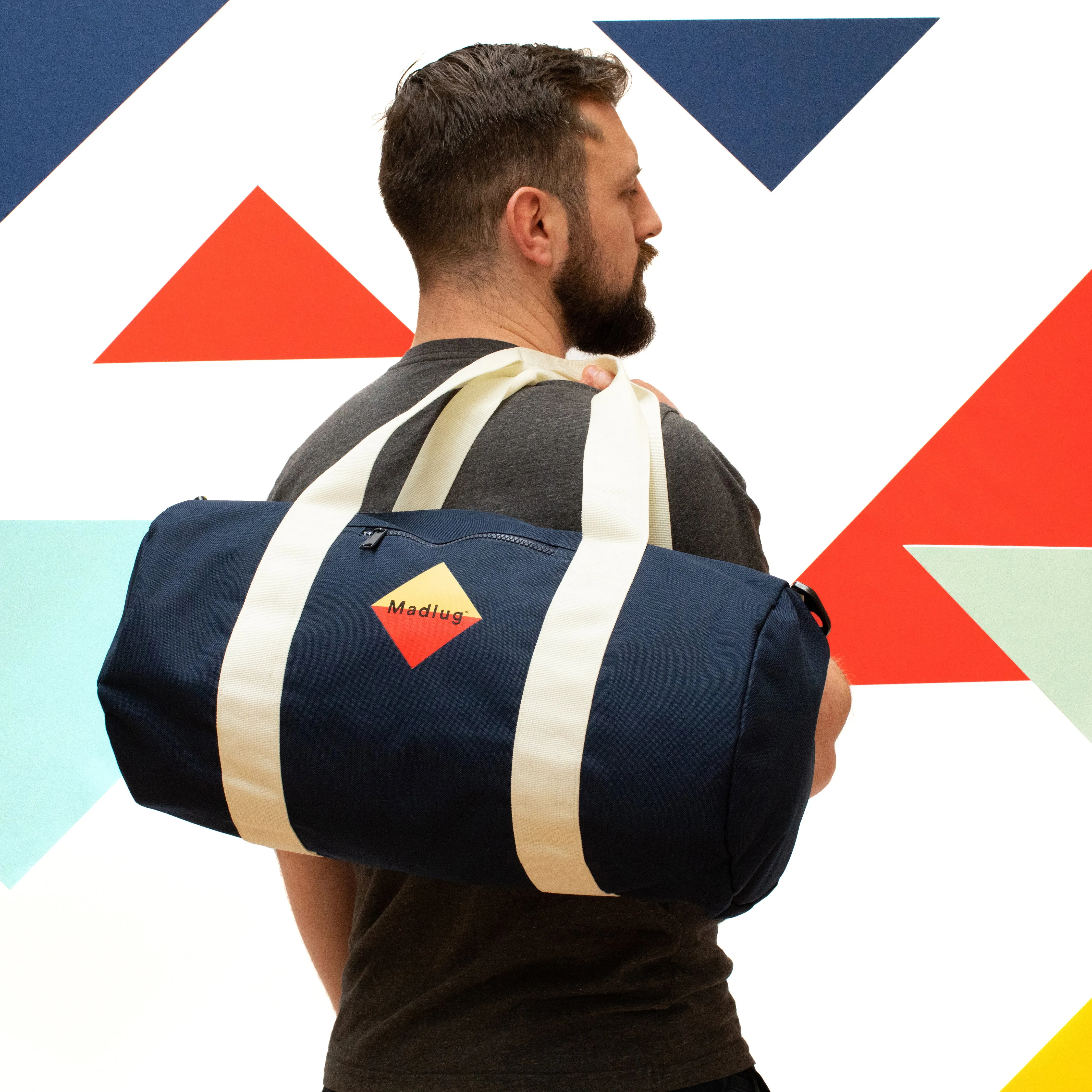 Navy Blue Duffel Bag