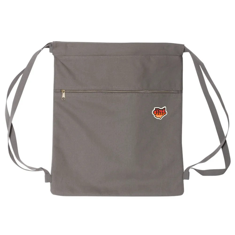 Ohio Sunset Patch Drawstring Backpack