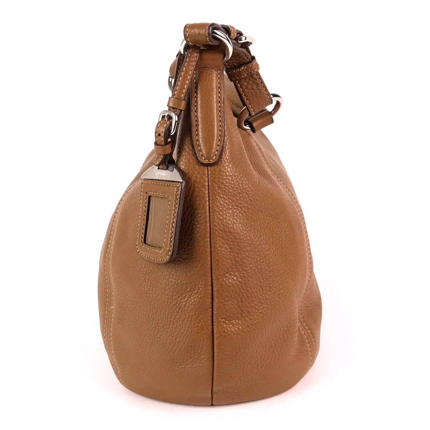 Phenix Vitello Daino Leather Hobo Bag