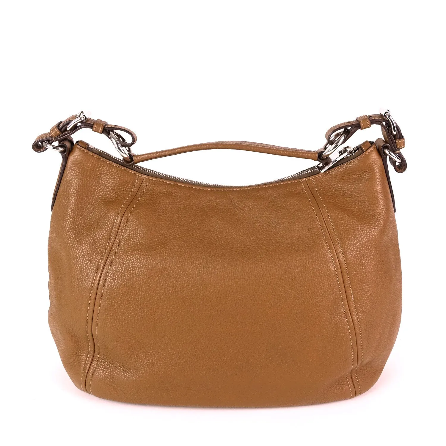 Phenix Vitello Daino Leather Hobo Bag