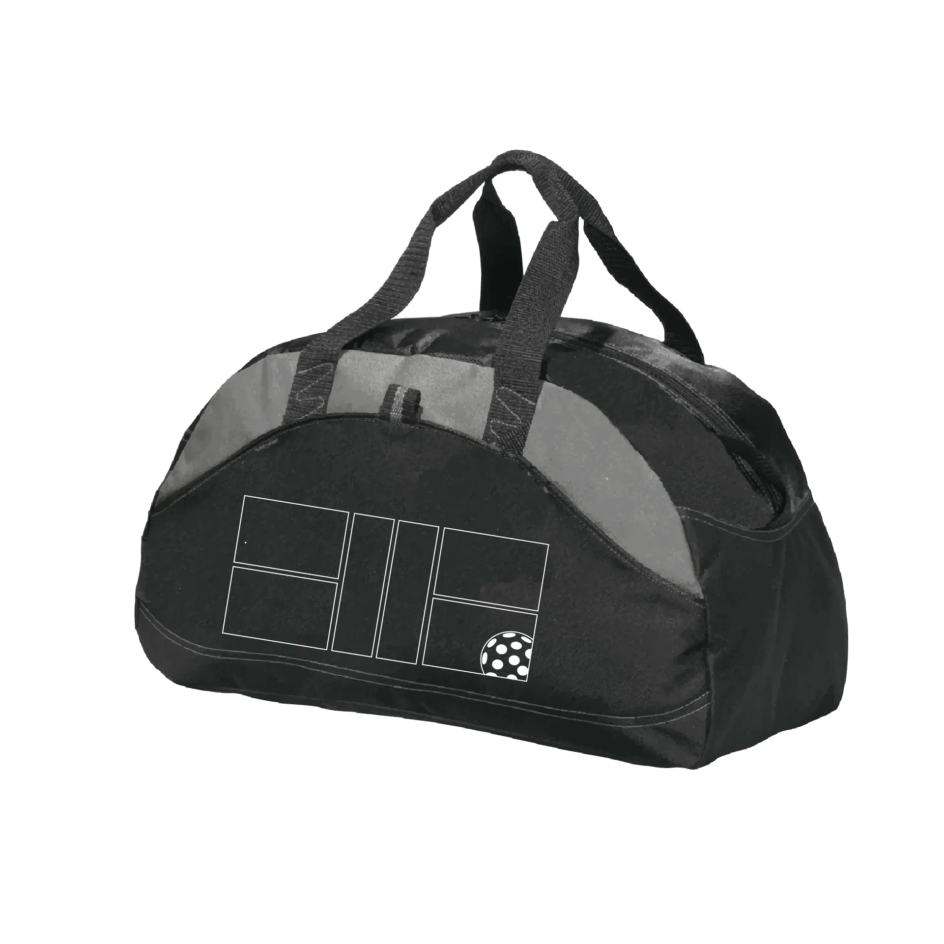 Pickleball Court (White) | Pickleball Sports Duffel | Medium Size Court Bag