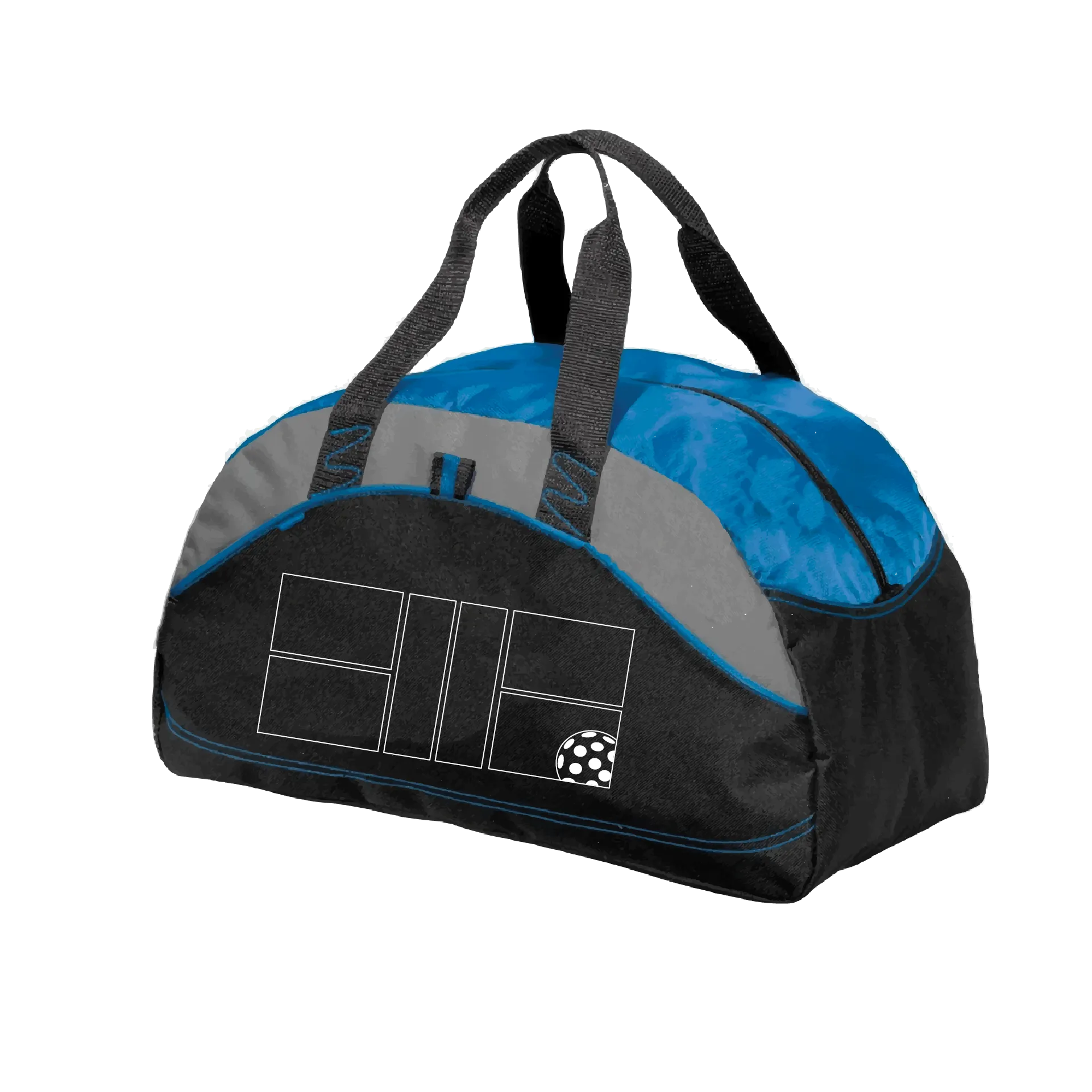 Pickleball Court (White) | Pickleball Sports Duffel | Medium Size Court Bag