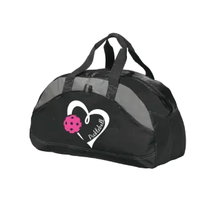 Pickleball Love (Pink) | Pickleball Sports Duffel | Medium Size Court Bag