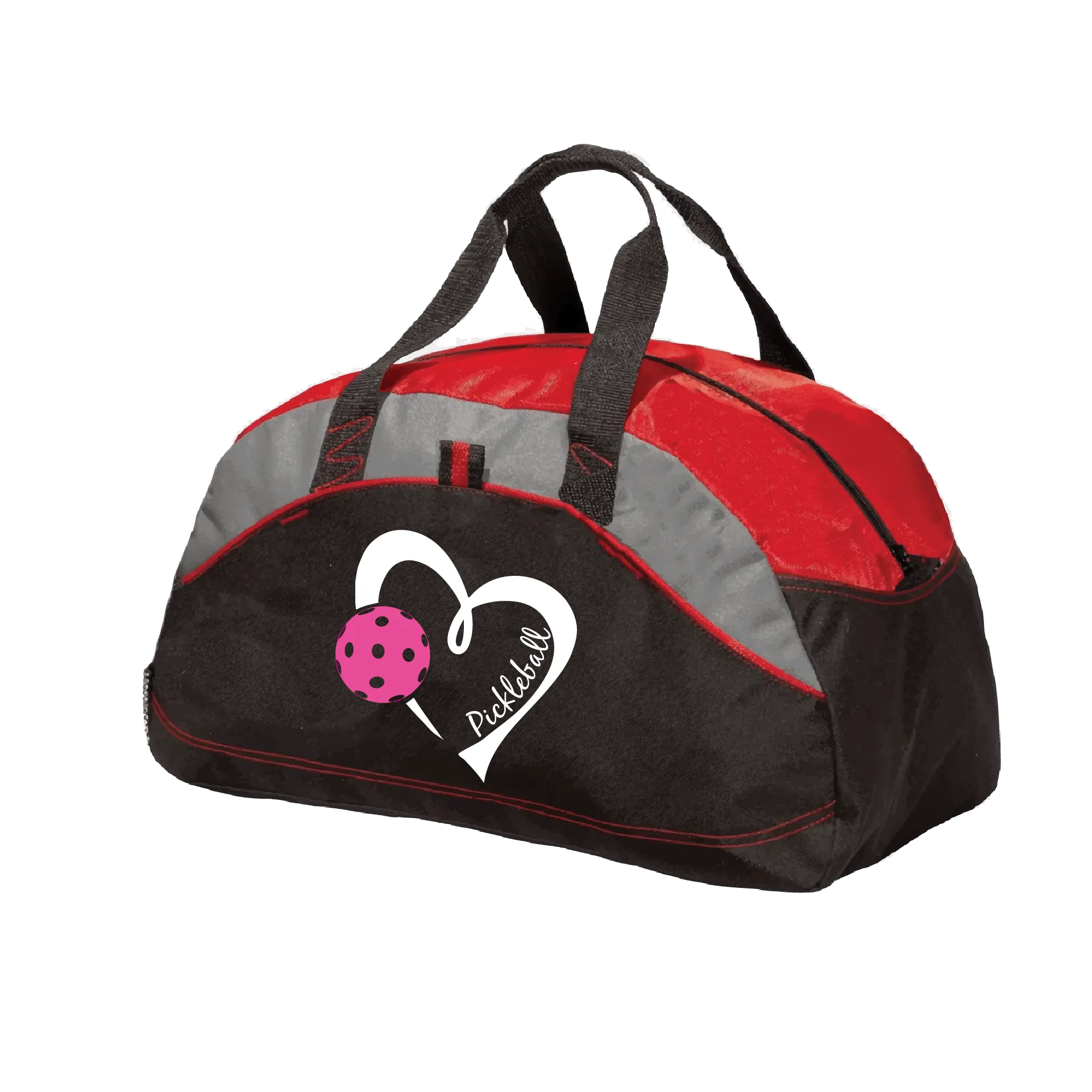 Pickleball Love (Pink) | Pickleball Sports Duffel | Medium Size Court Bag