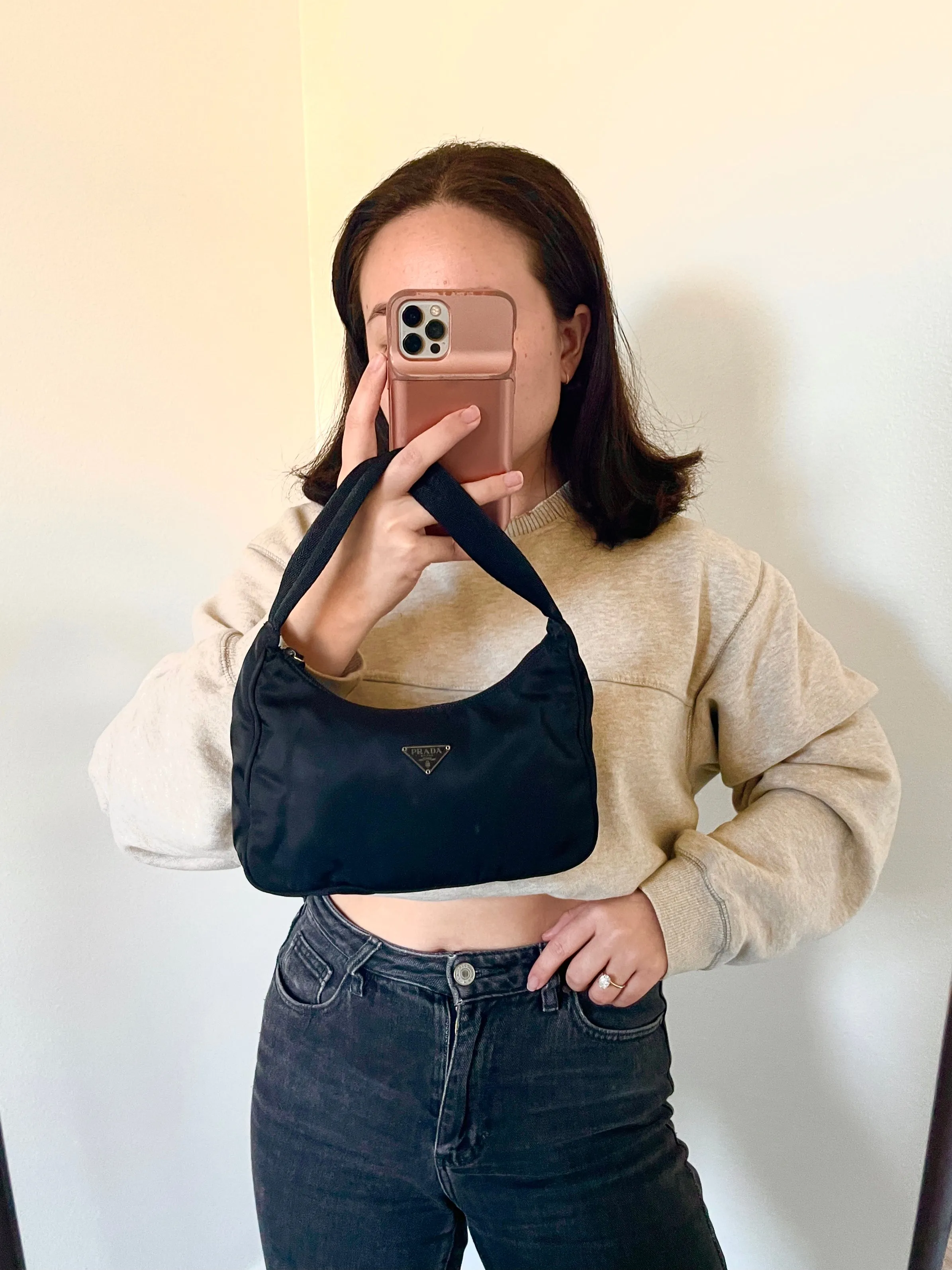 Prada Nylon Hobo Bag