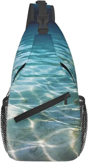 Sling Bag Crossbody Shoulder Bag Cross Chest Bag Color butterfly pattern Sling Backpack Travel Hiking Daypack