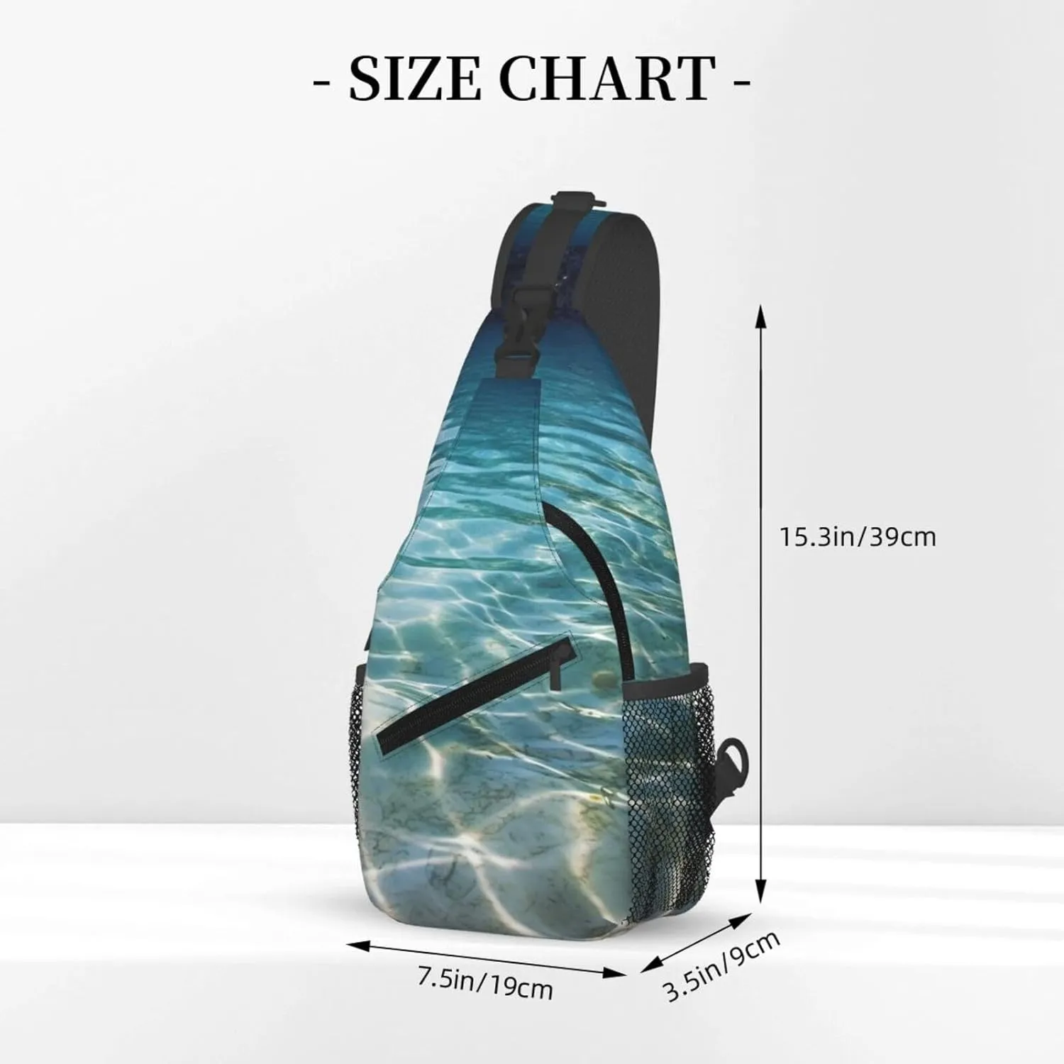 Sling Bag Crossbody Shoulder Bag Cross Chest Bag Color butterfly pattern Sling Backpack Travel Hiking Daypack
