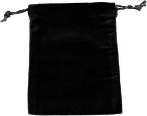 Small Black Velvet Cremains Bag for Ashes - Small Size 5"L x 7"H - for Holding 20 Cubic Inches of Pet or Human Cremains - Includes Plastic Bag for Ashes