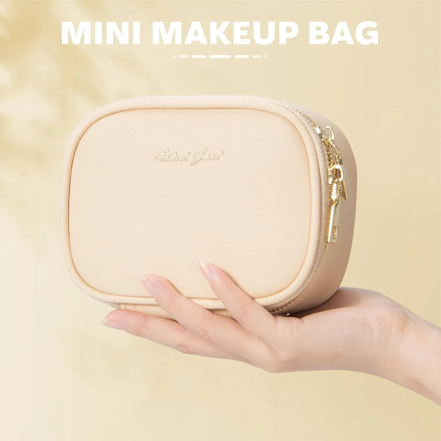 Small Makeup Bag Travel Train Case with Mirror and Light Mini Travel Small Makeup Train Case Cosmetic Organizer 3 Adjustable Brightness Toiletry Bag Portable Artist Storage