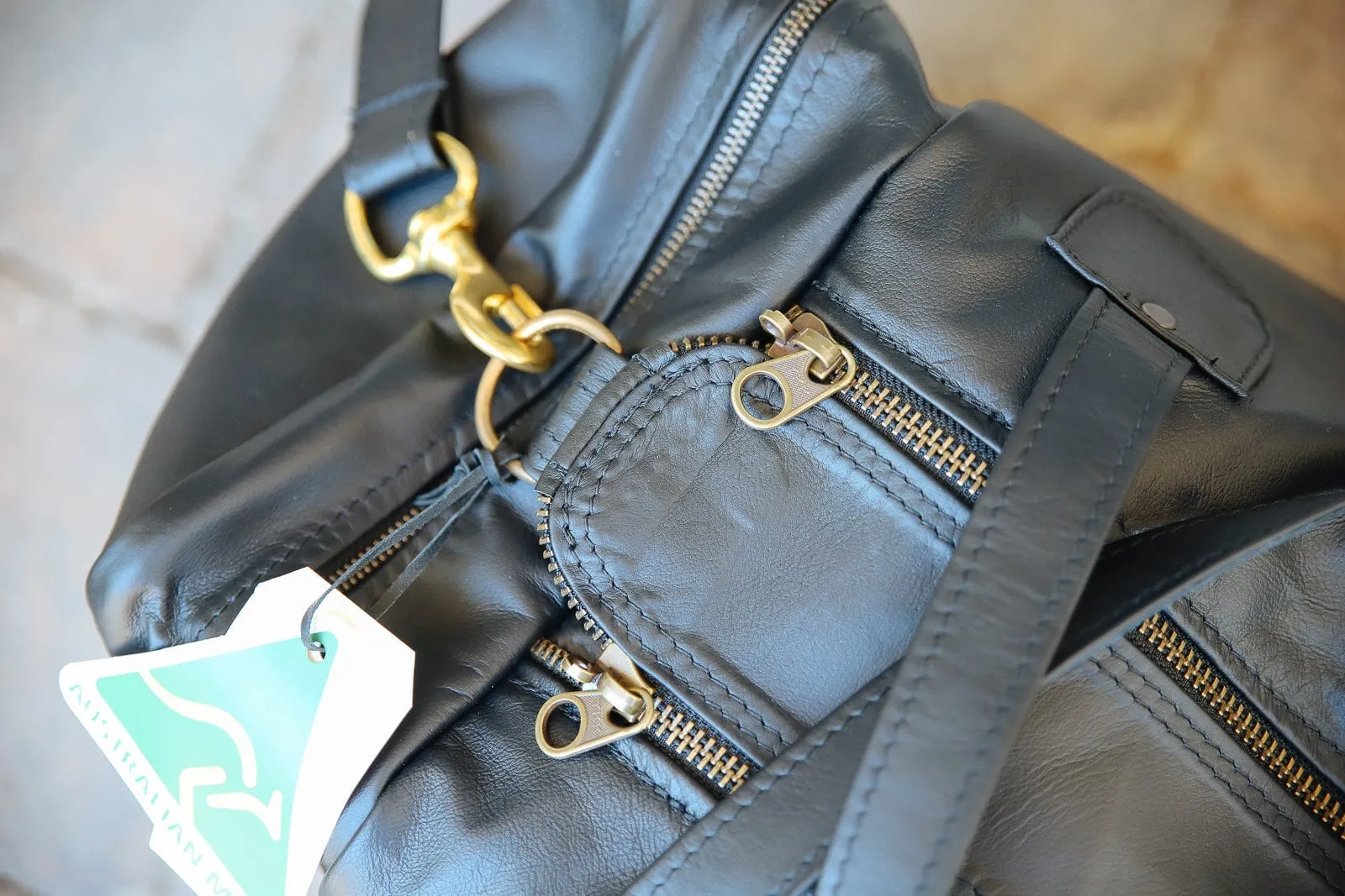 Square Overnight Traveller Bag - Kangaroo