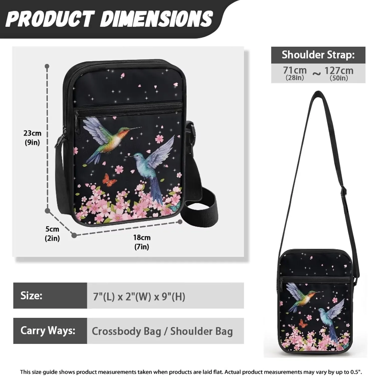 Suobstales Small Messenger Bag for Women Men Casual Shoulder Bag Crossbody Bag Travel Passport Wallet Bag for Cell Phone
