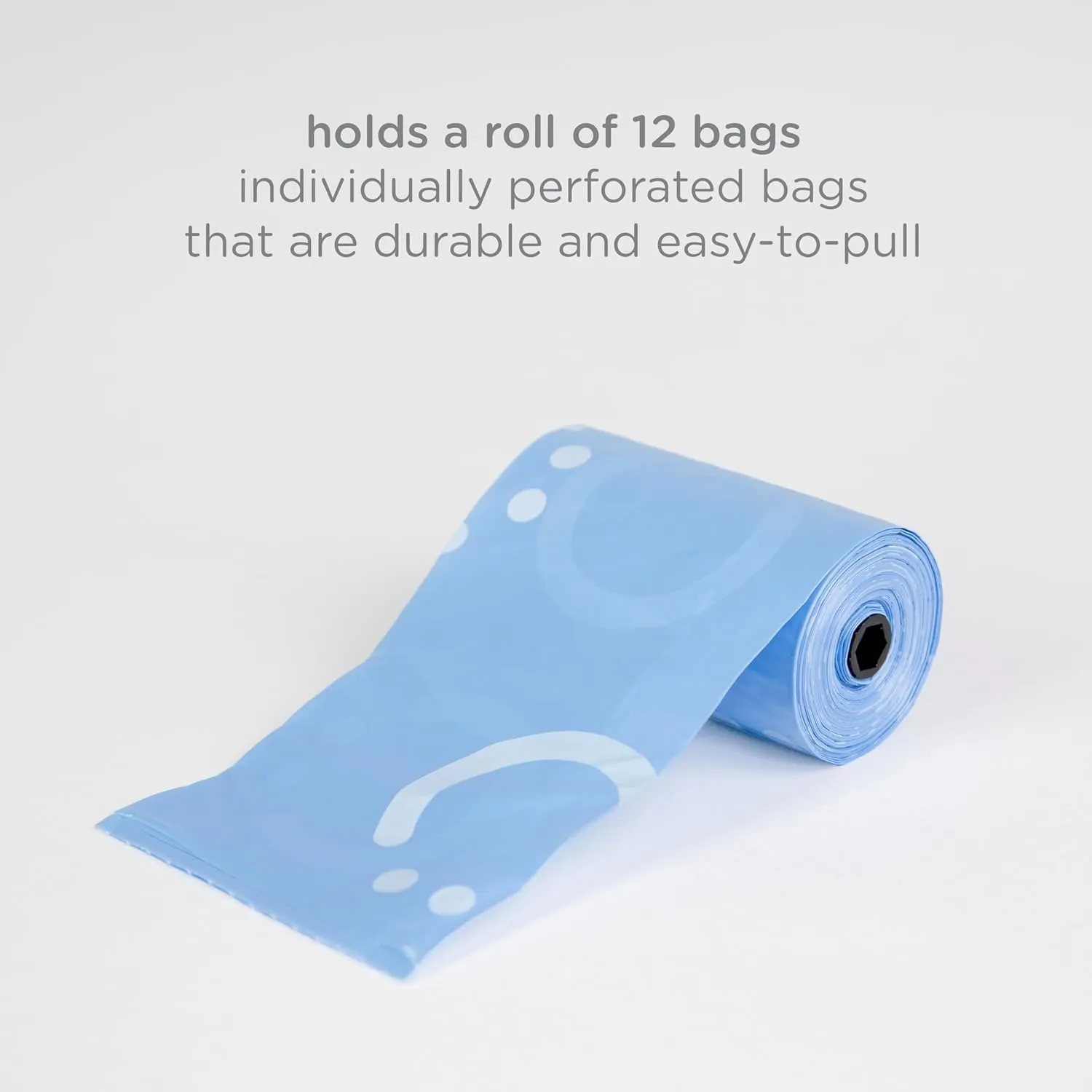 Ubbi Retractable On the Go Bag Dispenser for Travel, Diaper Bag Accessory Must Have for Newborn, Helpful Item, Baby Gift, Lavender Scented, Gray