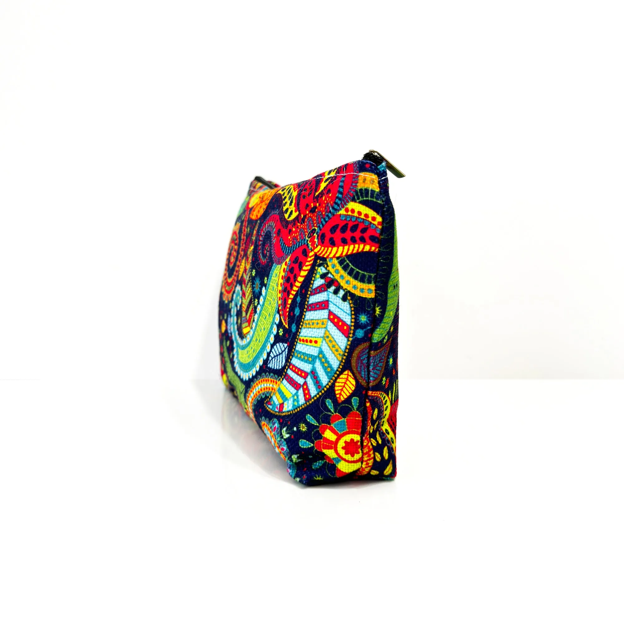Vibrant Boho Toiletry Organizer Pouch Bag
